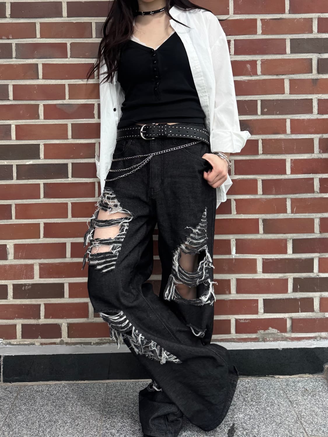 락시크 펑키룩 빈티지 코디세트 상품이미지5