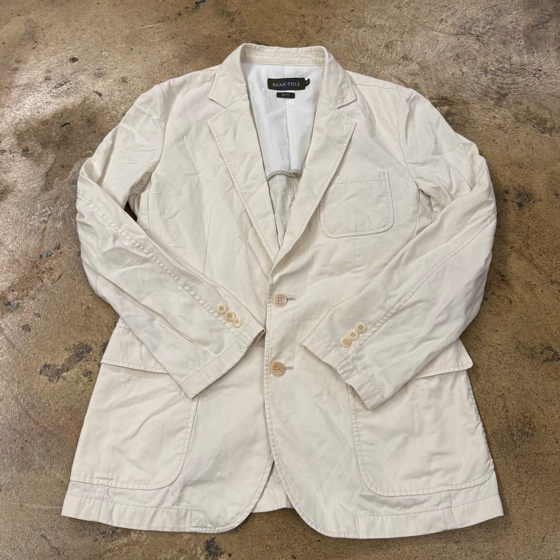 [정품/100] 빈폴 자켓 아이보리 b19 상품이미지2