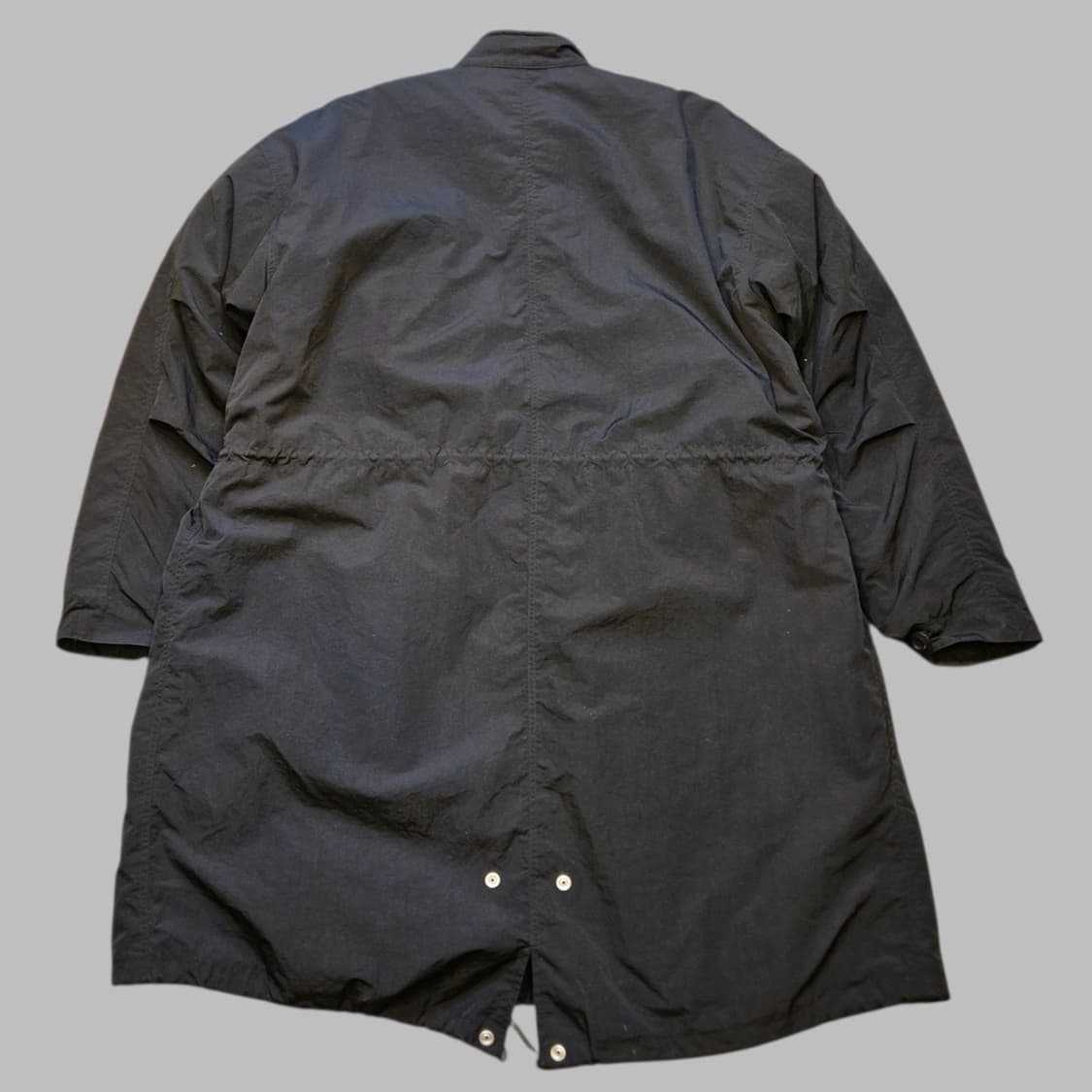 실사이즈-XL(착샷잇음) 블랙 롱 야상점퍼  상품이미지2