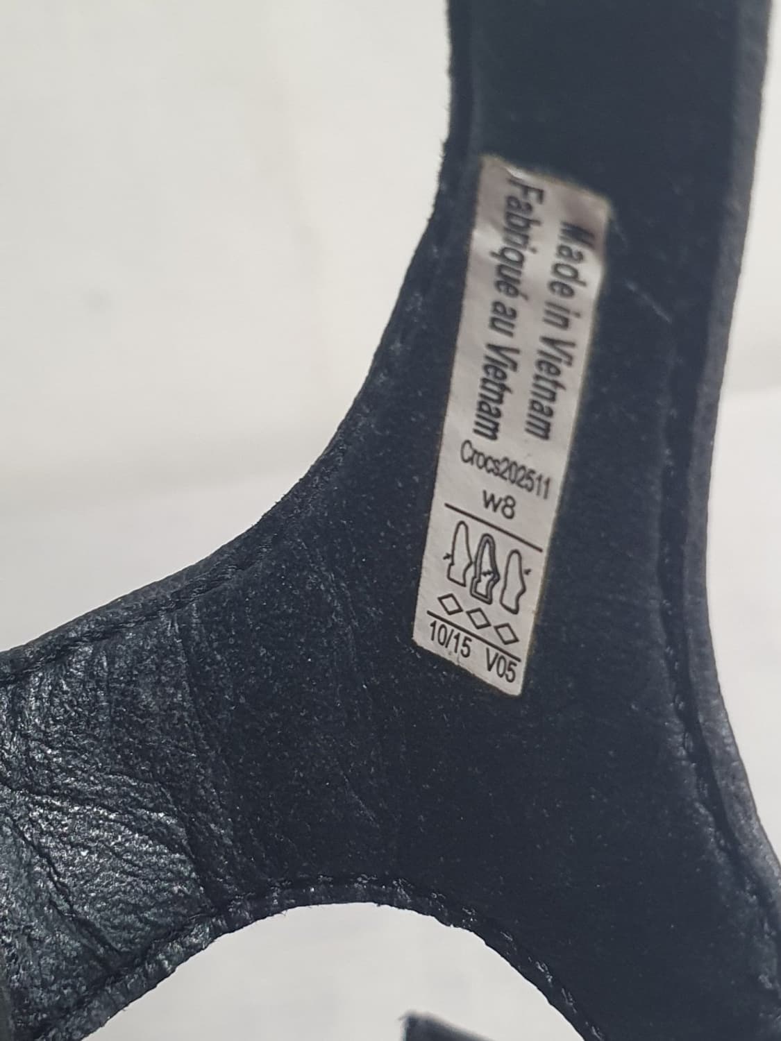 250mm 크록스 레이2 앵클 스트랩 웨지 샌들 블랙 상품이미지9