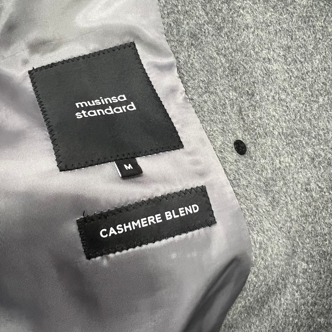 M) 무탠다드 울 캐시미어 코트 무신사 스탠다드 롱코트 상품이미지5