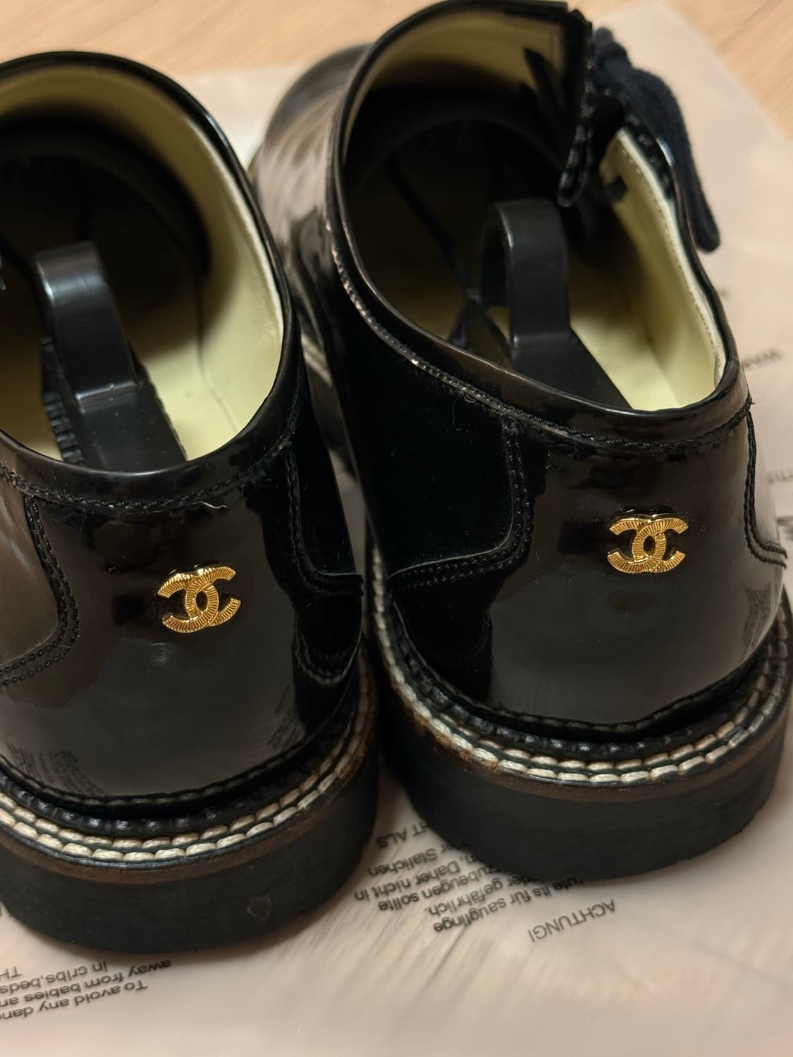 (레전드 지디착) 샤넬 레이스업 슈즈 41 상품이미지4