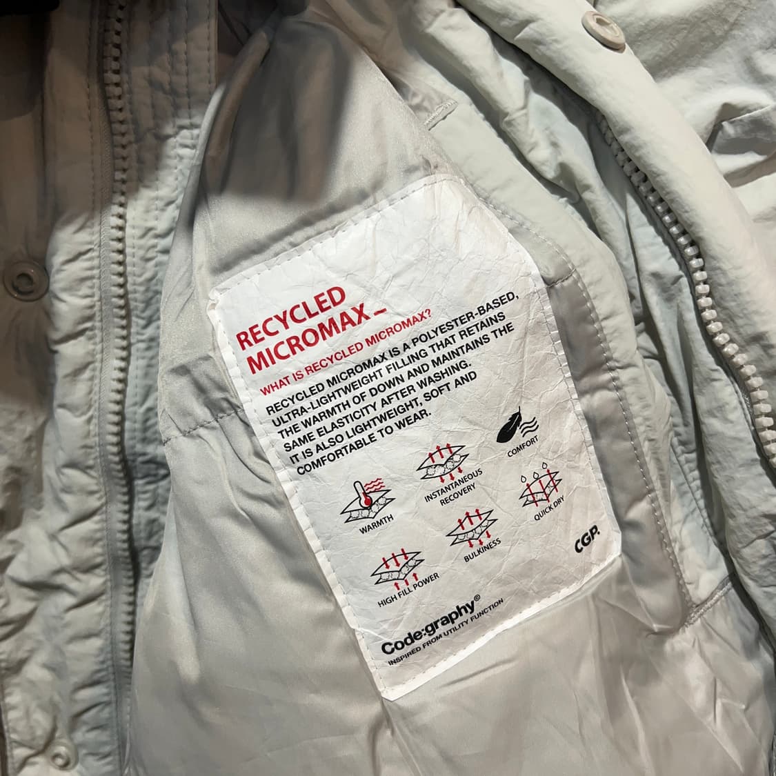 코드그라피 패딩 점퍼 상품이미지4