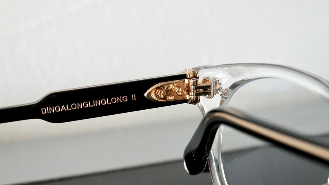 크롬하츠 딩가롱링롱2 크리스탈 블랙/골드 안경 상품이미지7
