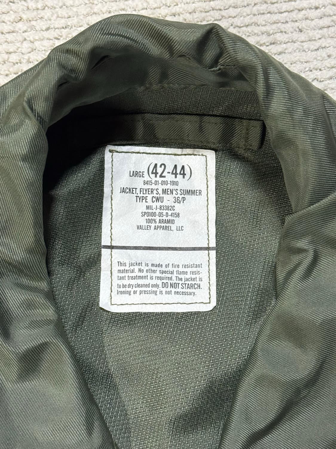 USA 오리지널 밀리터리 CWU-36P 상품이미지4