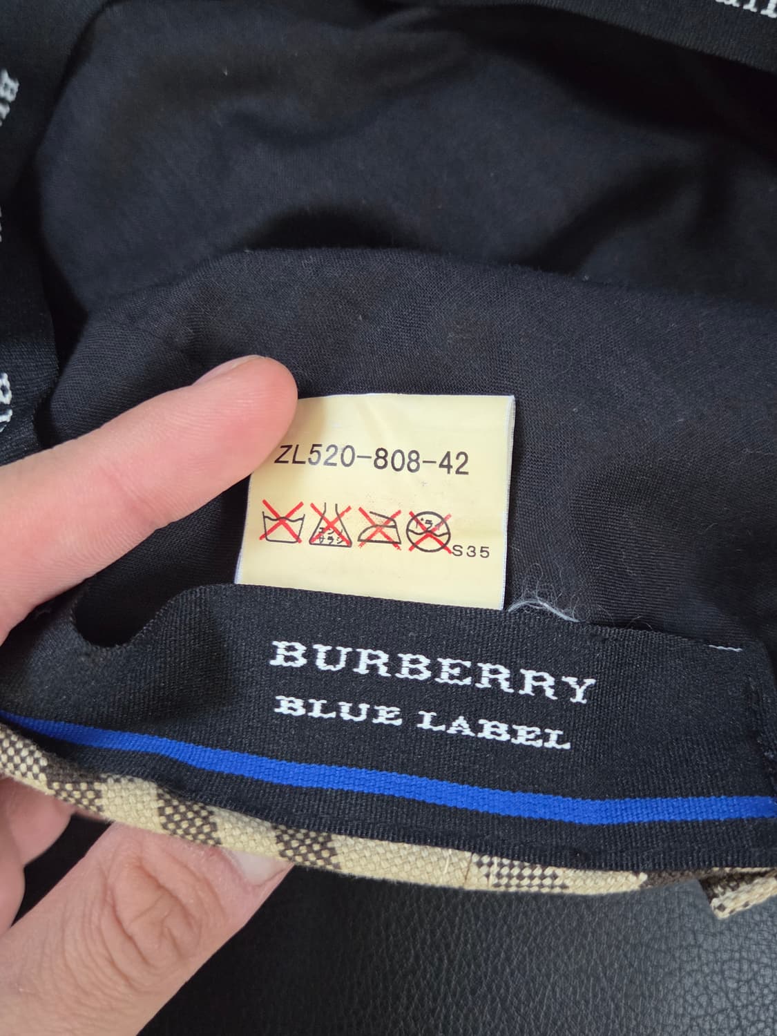 (정품) [버버리] 블루라벨 베이지 노바체크 헌팅캡 | 00087 상품이미지7