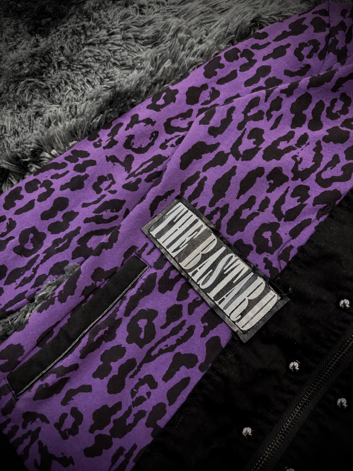 Sexpot Revenge 퍼플 호피 펑크 후드집업 상품이미지4