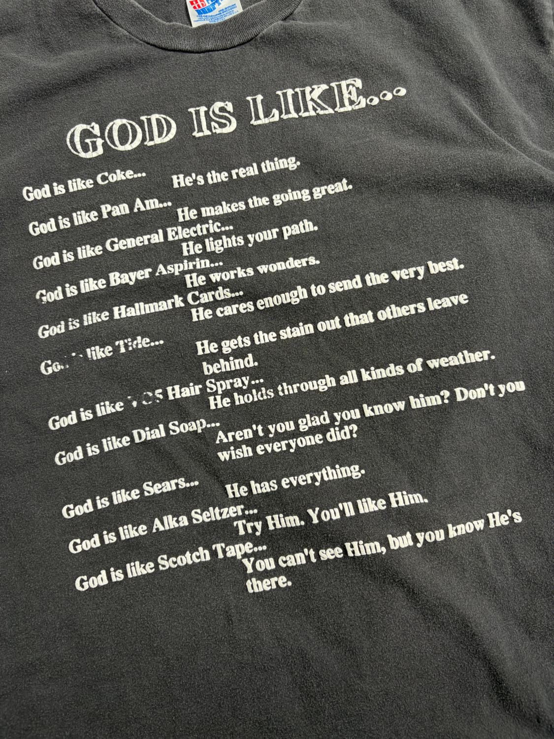90s God Tee (black) 상품이미지5