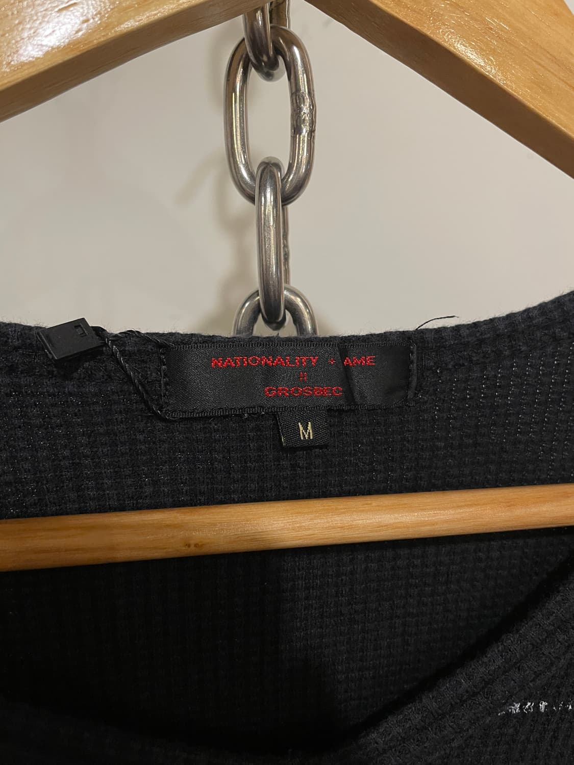 화이트 프린팅 와플 롱슬리브 펑크 y2k 상품이미지5