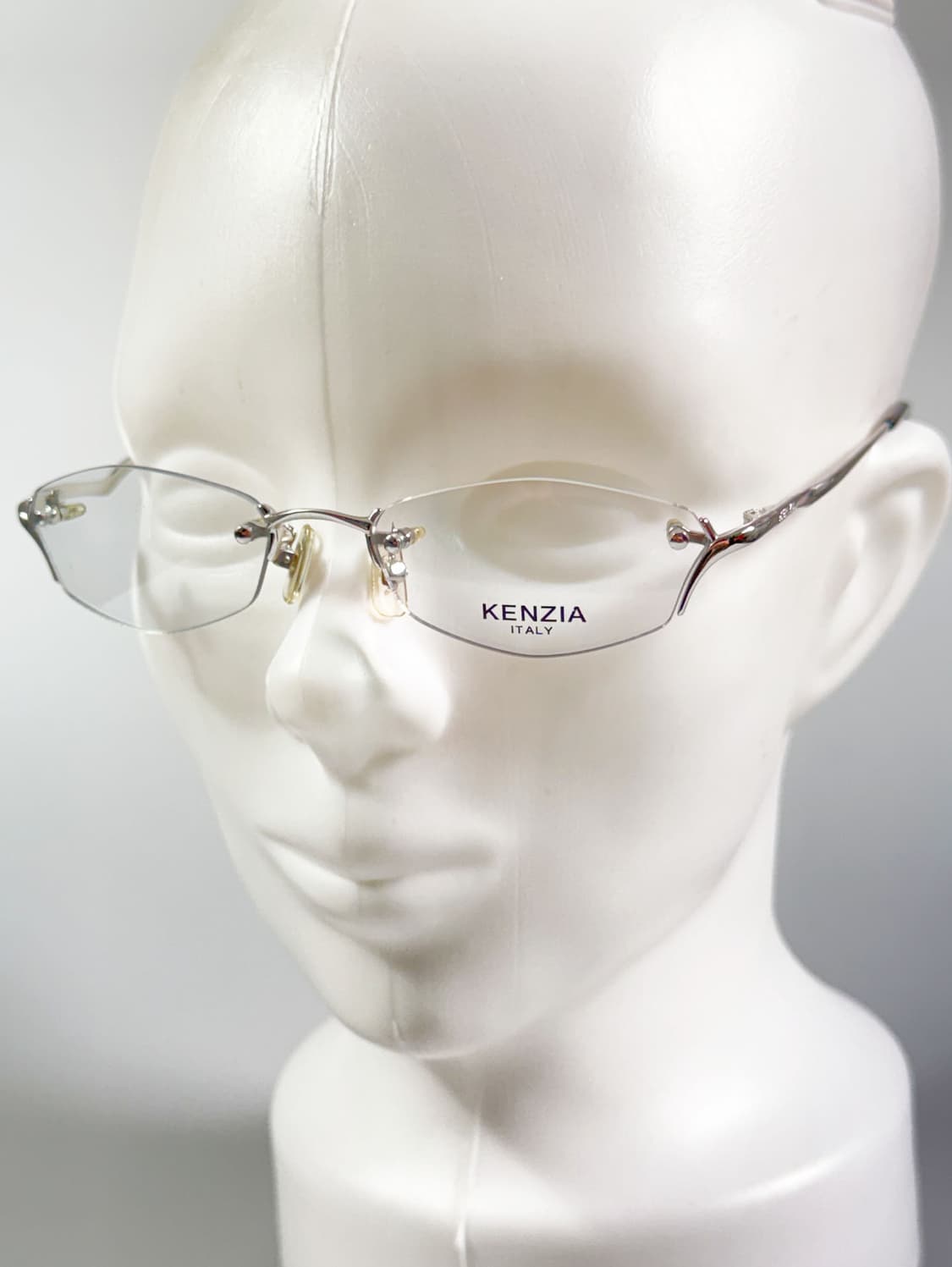 KENZIA 실버 메탈 무테 스퀘어 프레임 빈티지 안경 상품이미지8