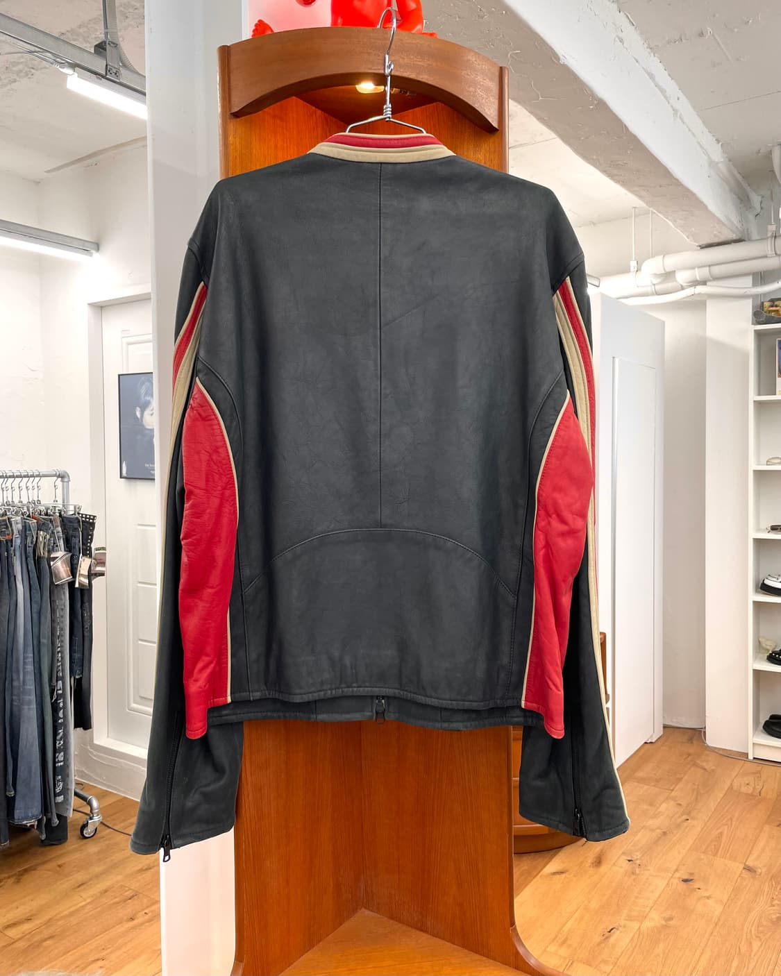 [XL] 아르마니 익스체인지 모터사이클 레더 자켓 상품이미지7