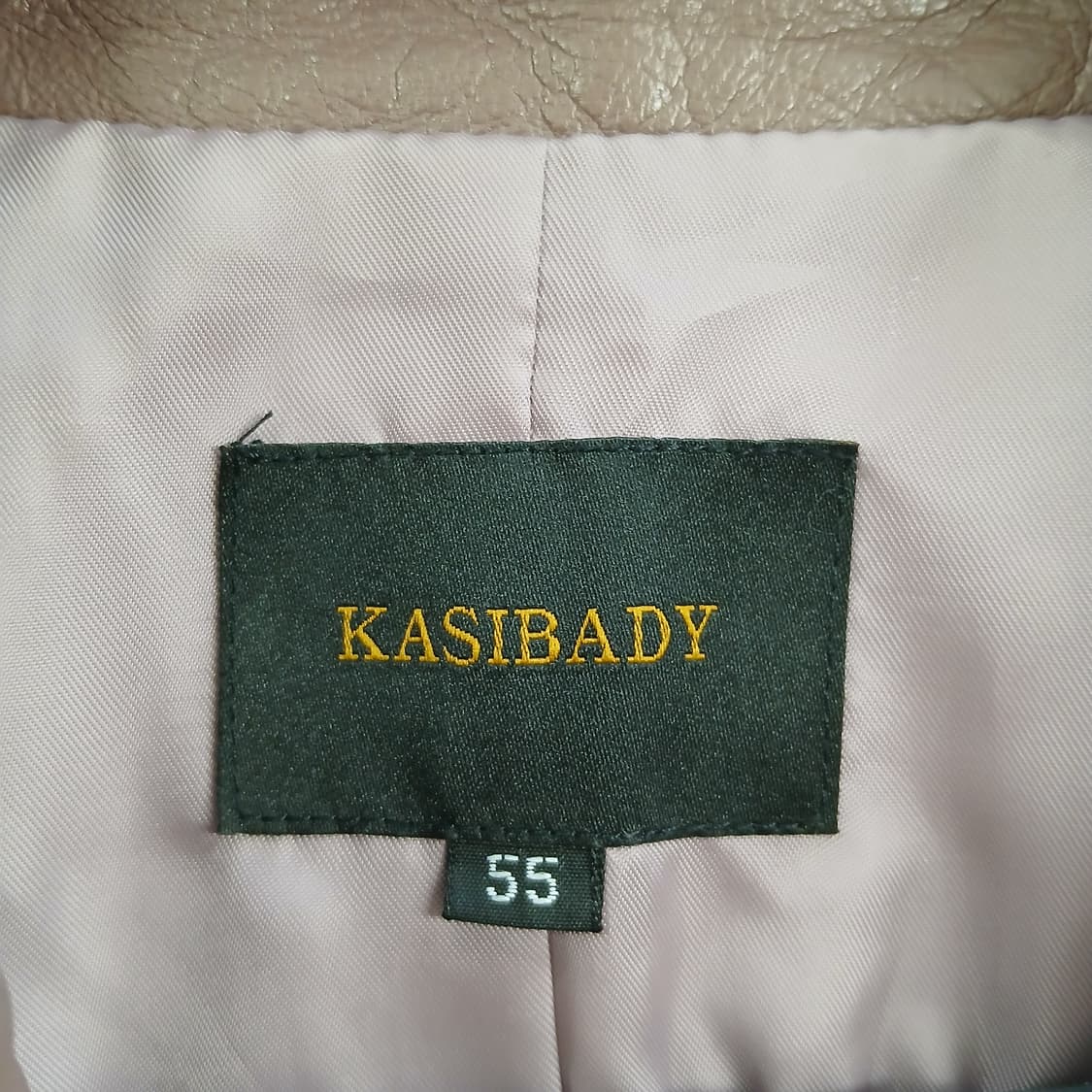 KASIBODY 여성용 모카 브라운 양가죽 자켓 상품이미지6