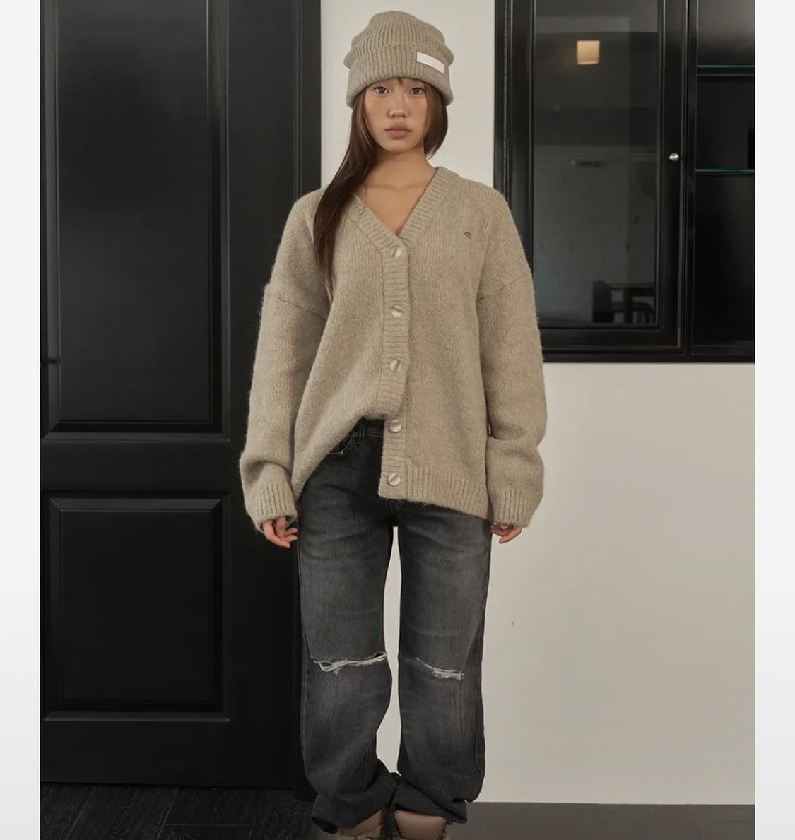 Toh 폼 블랭킷 가디건 말차 상품이미지2