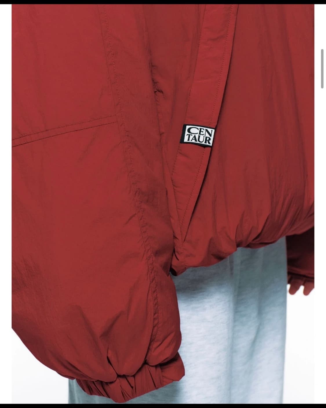 센토르 오버사이즈 패딩 점퍼 레드 상품이미지3