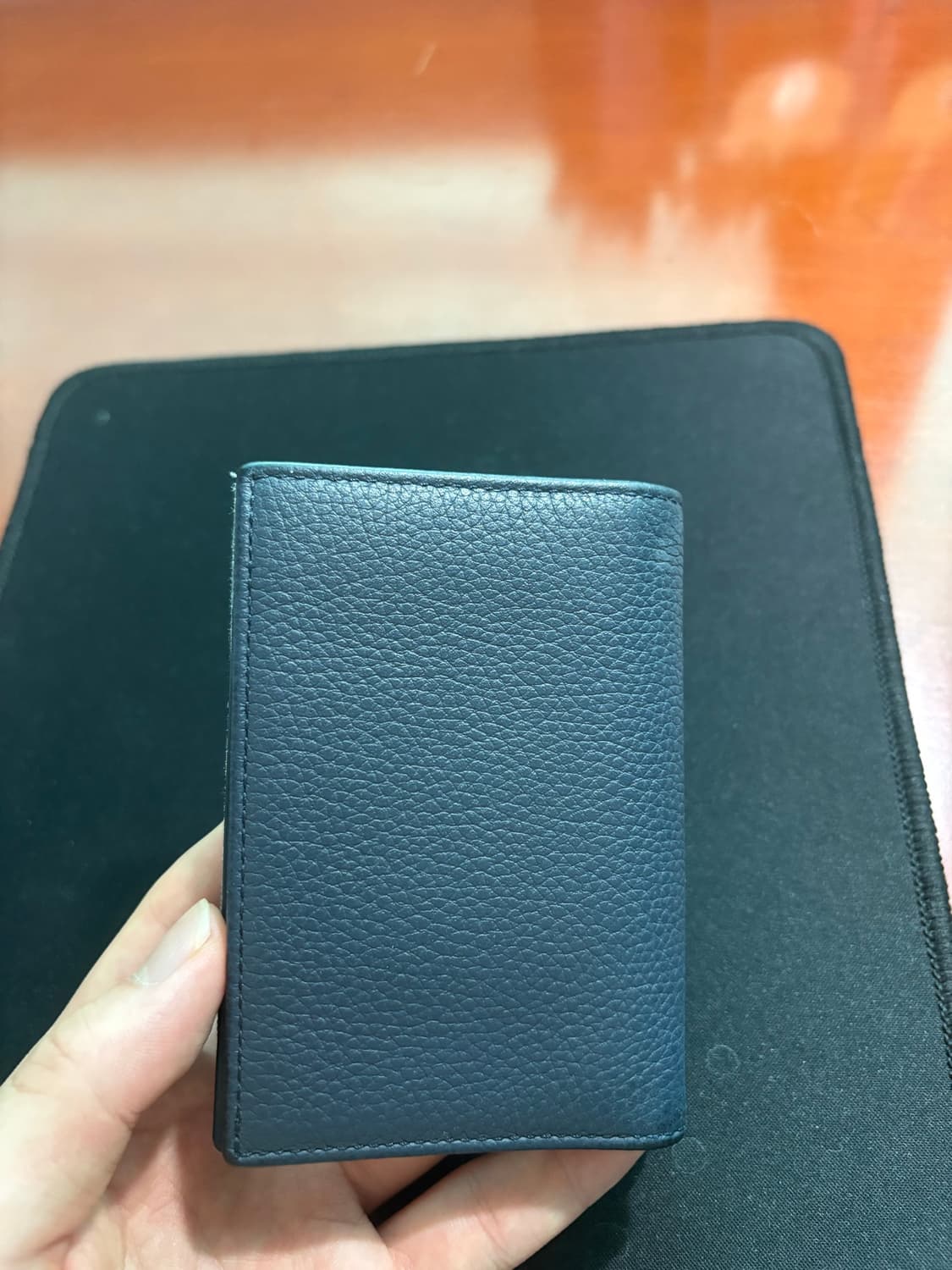 디올 오블리크 새들 오거나이저 블루 상품이미지4