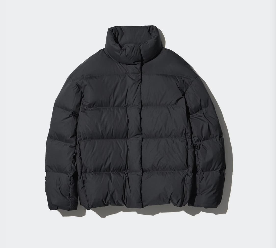 유니클로 파우더소프트다운재킷 블랙 상품이미지1