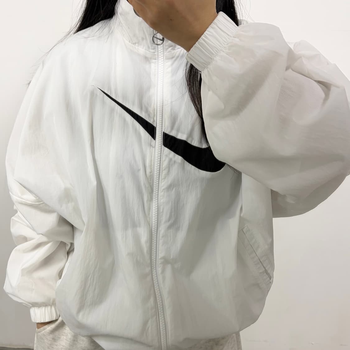 나이키 화이트 바람막이[1815] 상품이미지2