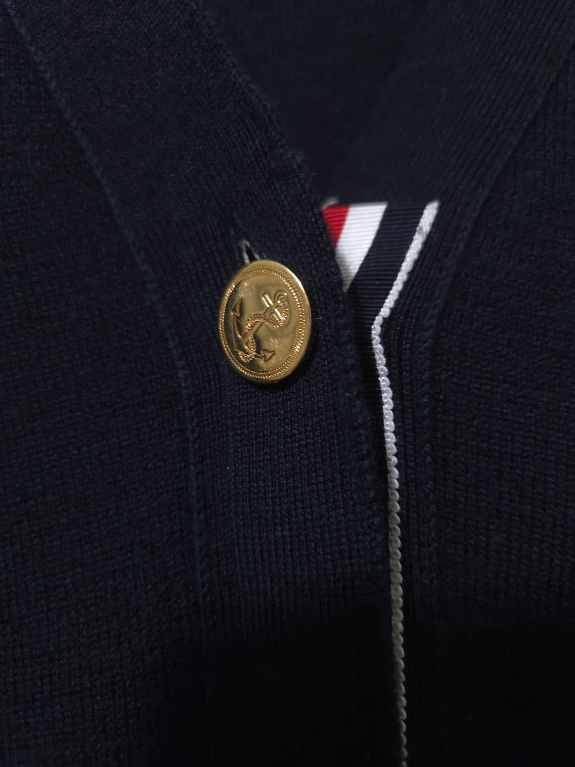 톰브라운 밀라노스티치 여성 금장 가디건 40 Size 상품이미지3