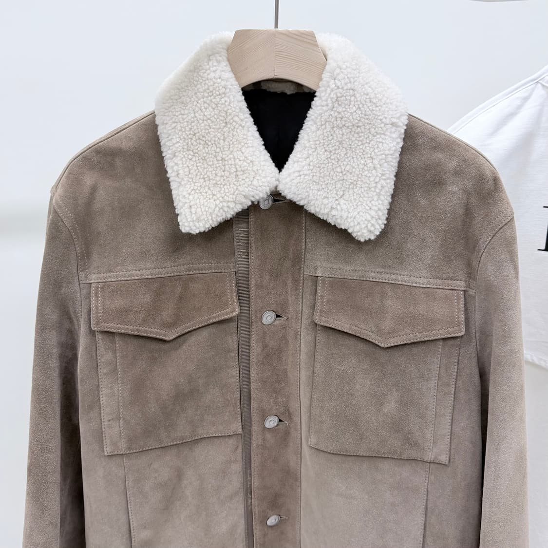 [S+급/46] 디올 시어링 퍼 스웨이드 무스탕 자켓 브라운 상품이미지2