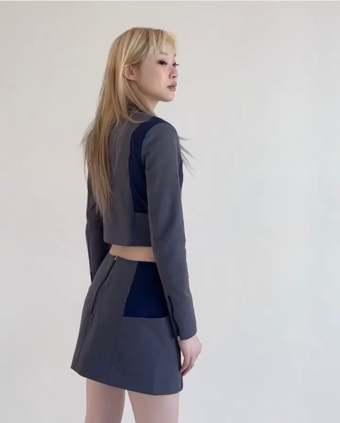 미스치프 슬릿 지퍼 스커트 M 상품이미지2