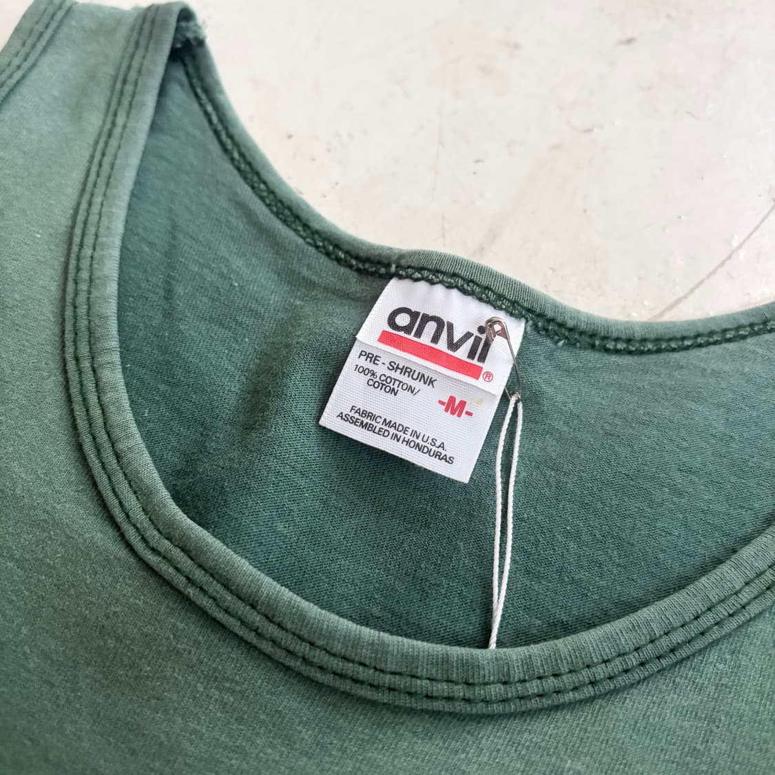 90s USA anvil 빈티지 슬리브리스 M 상품이미지5