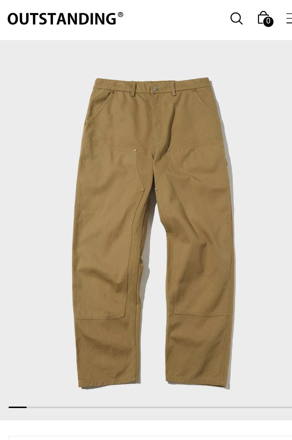 아웃스탠딩 더블니 카펜터 팬츠 S 상품이미지1