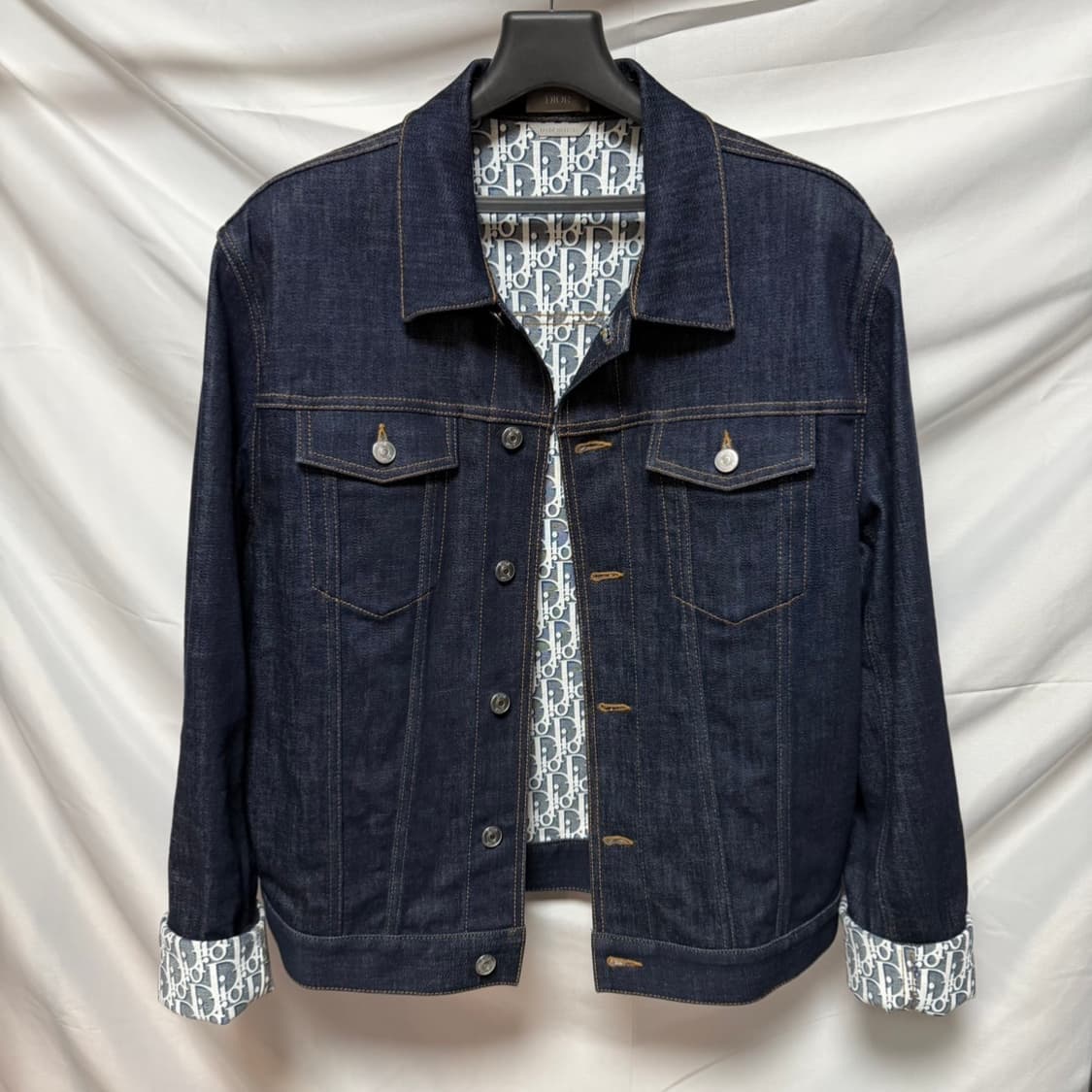 [S급/50] 디올 오블리크 데님 자켓 팬츠 셋업 상품이미지3