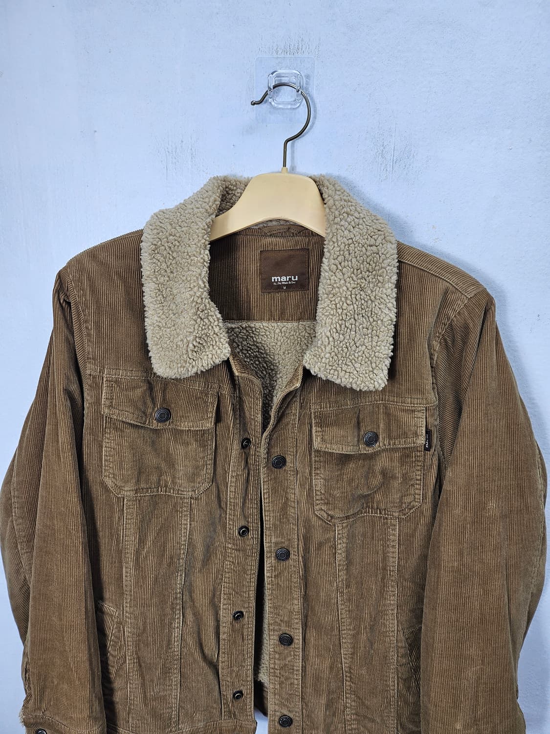 마루 코듀로이 뽀글이 자켓 95 M 상품이미지2