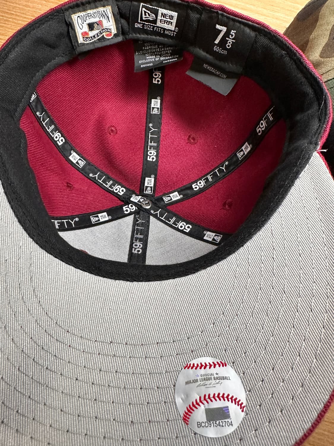 뉴에라 스냅백 3개 일괄 급처 (버건디,그레이,카모) 상품이미지3