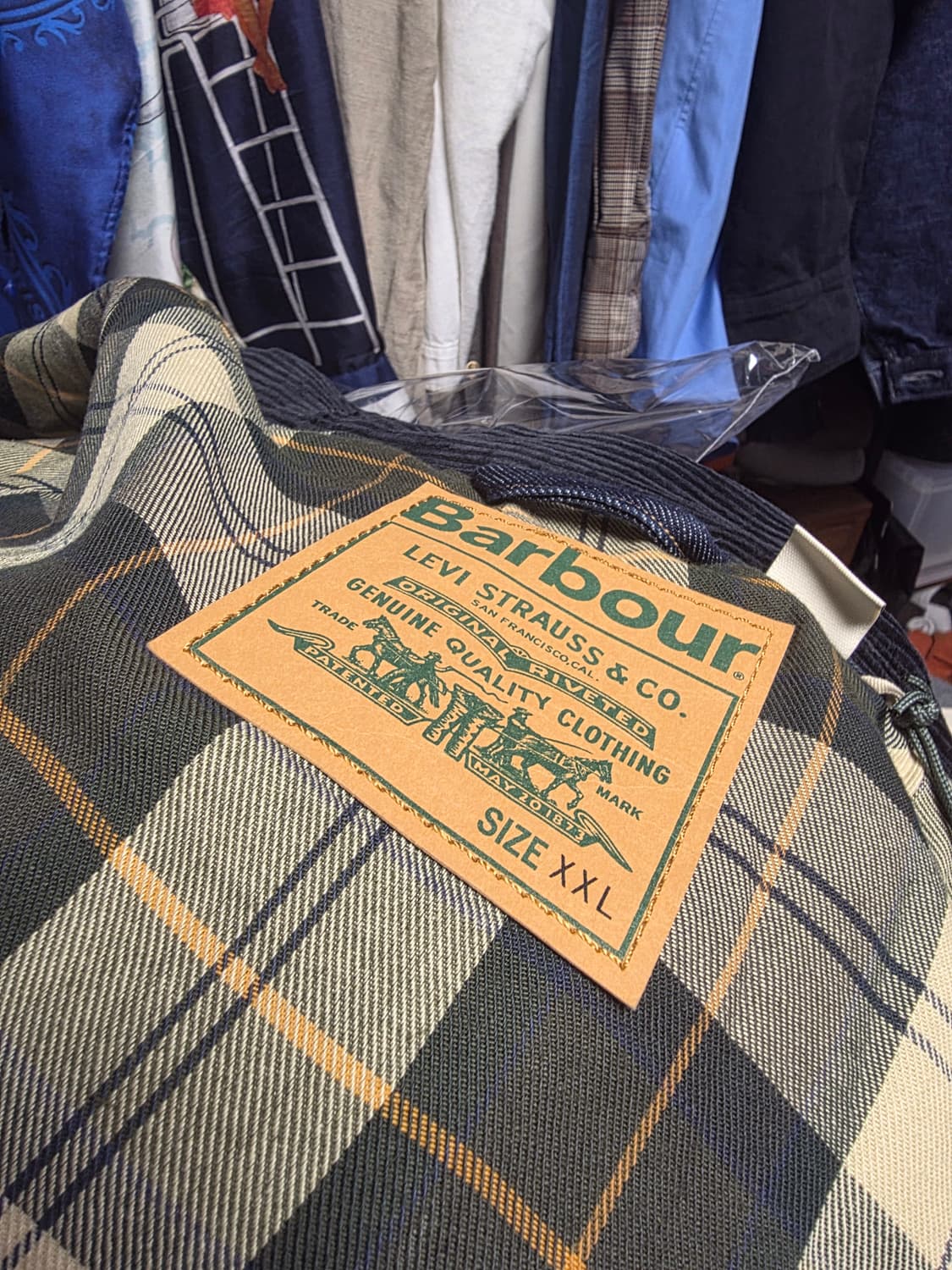 리바이스 x 바버 오버사이즈 비데일 자켓 상품이미지5