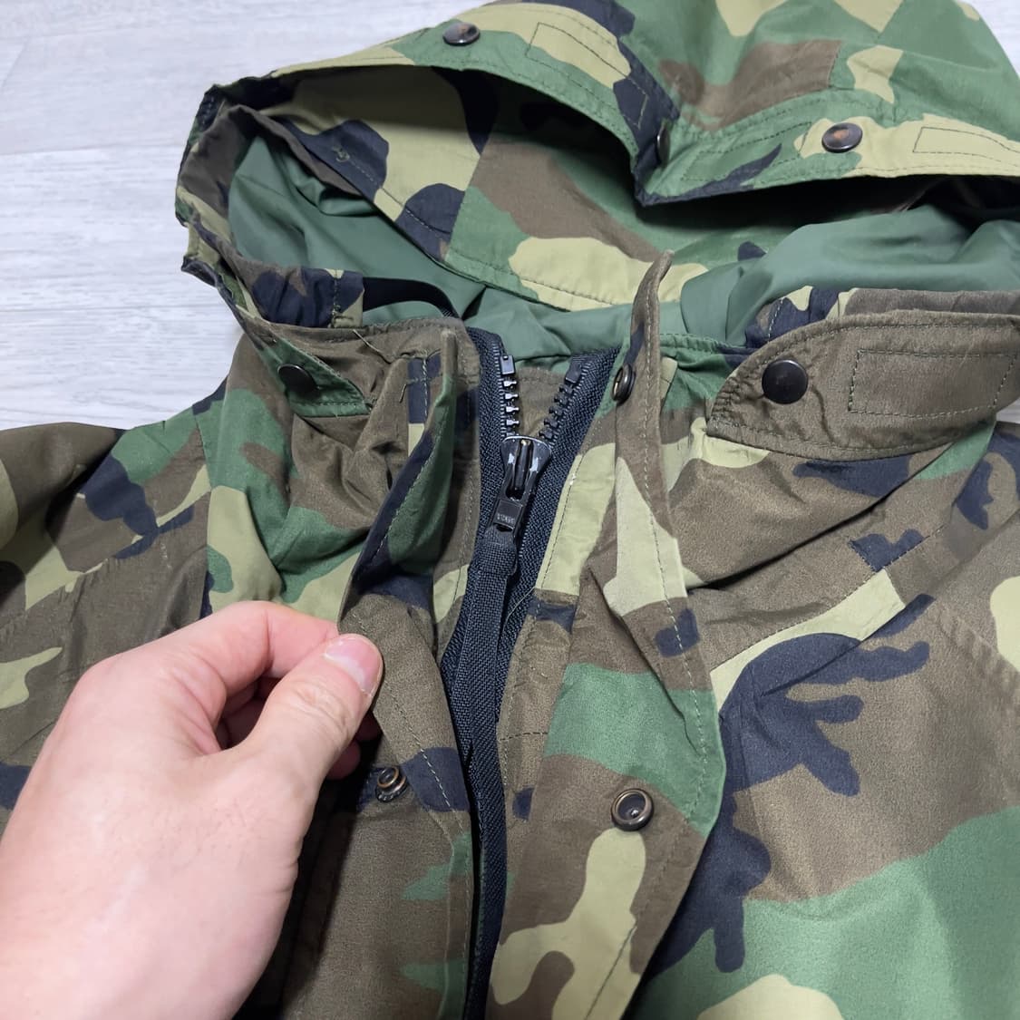 미군 오리지날 밀리터리 우드랜드 고어텍스 1세대 L-R 상품이미지2