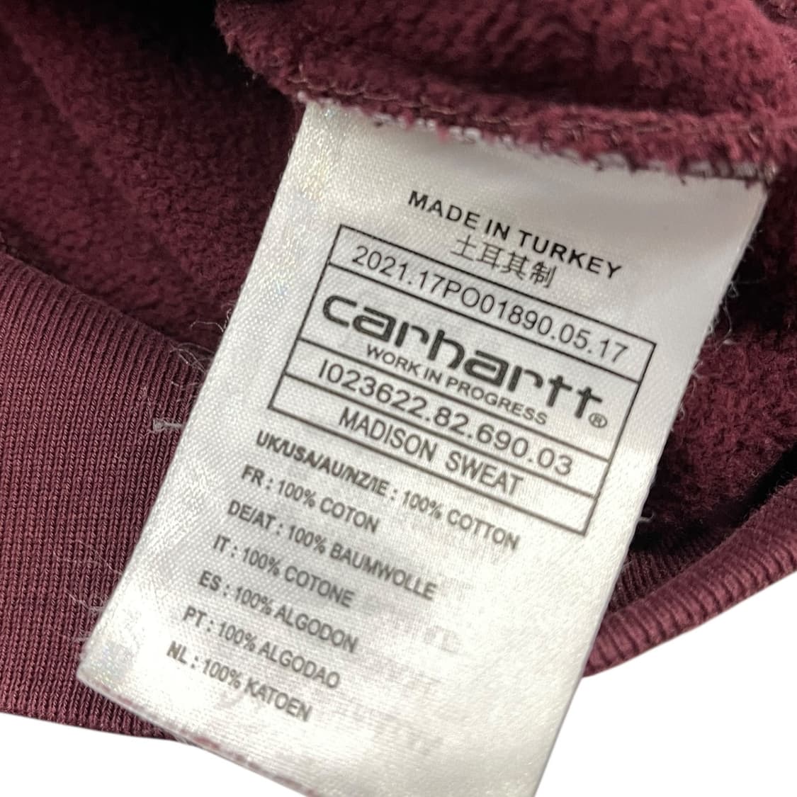 칼하트윕 메디슨 스웻셔츠 맨투맨 상품이미지5