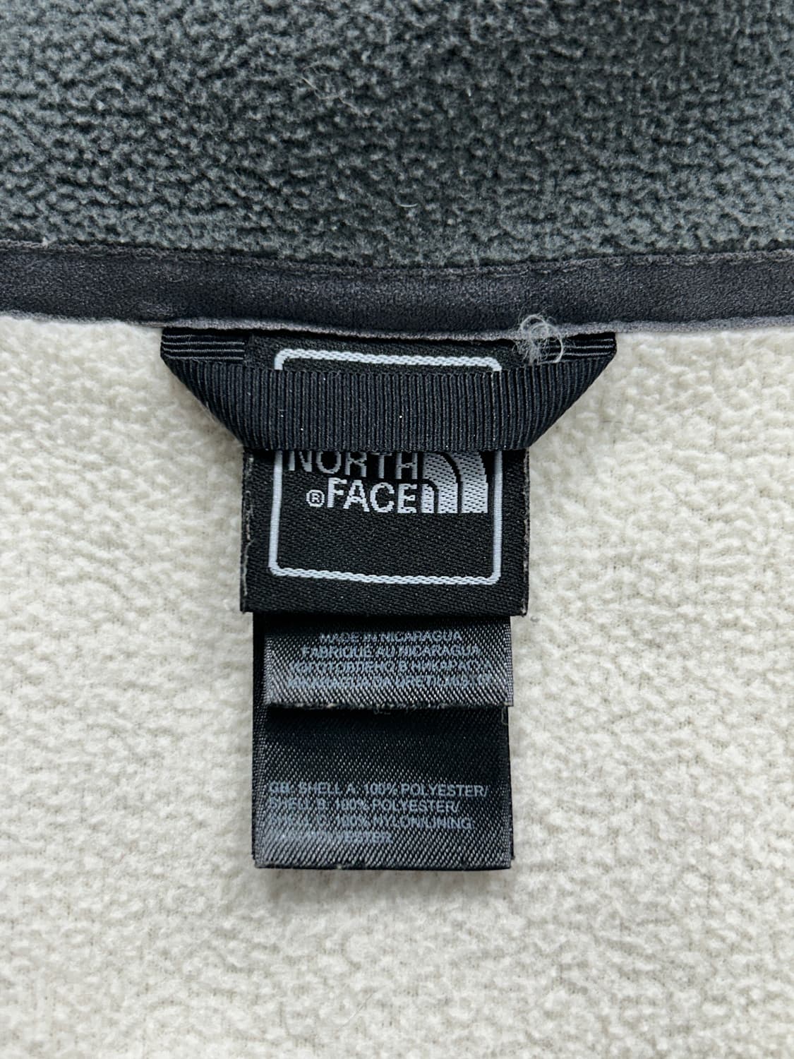 노스페이스 그레이 배색 집업 플리스 S  상품이미지8