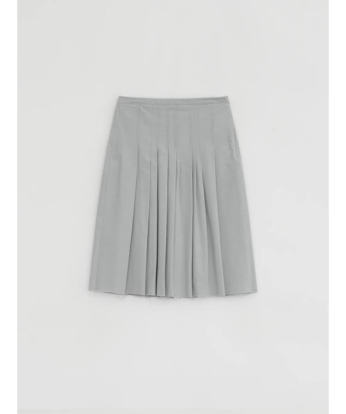 로우타이드 코튼 플리츠 스커트 상품이미지2