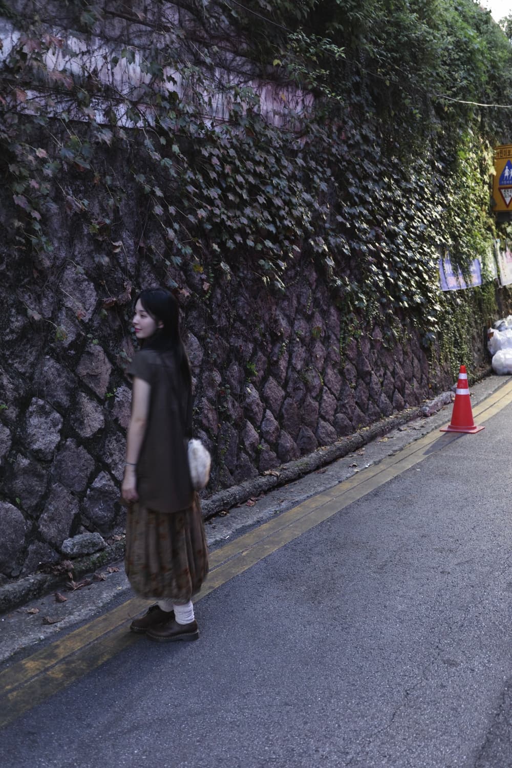 vintage flower unbalanced skirt 상품이미지6