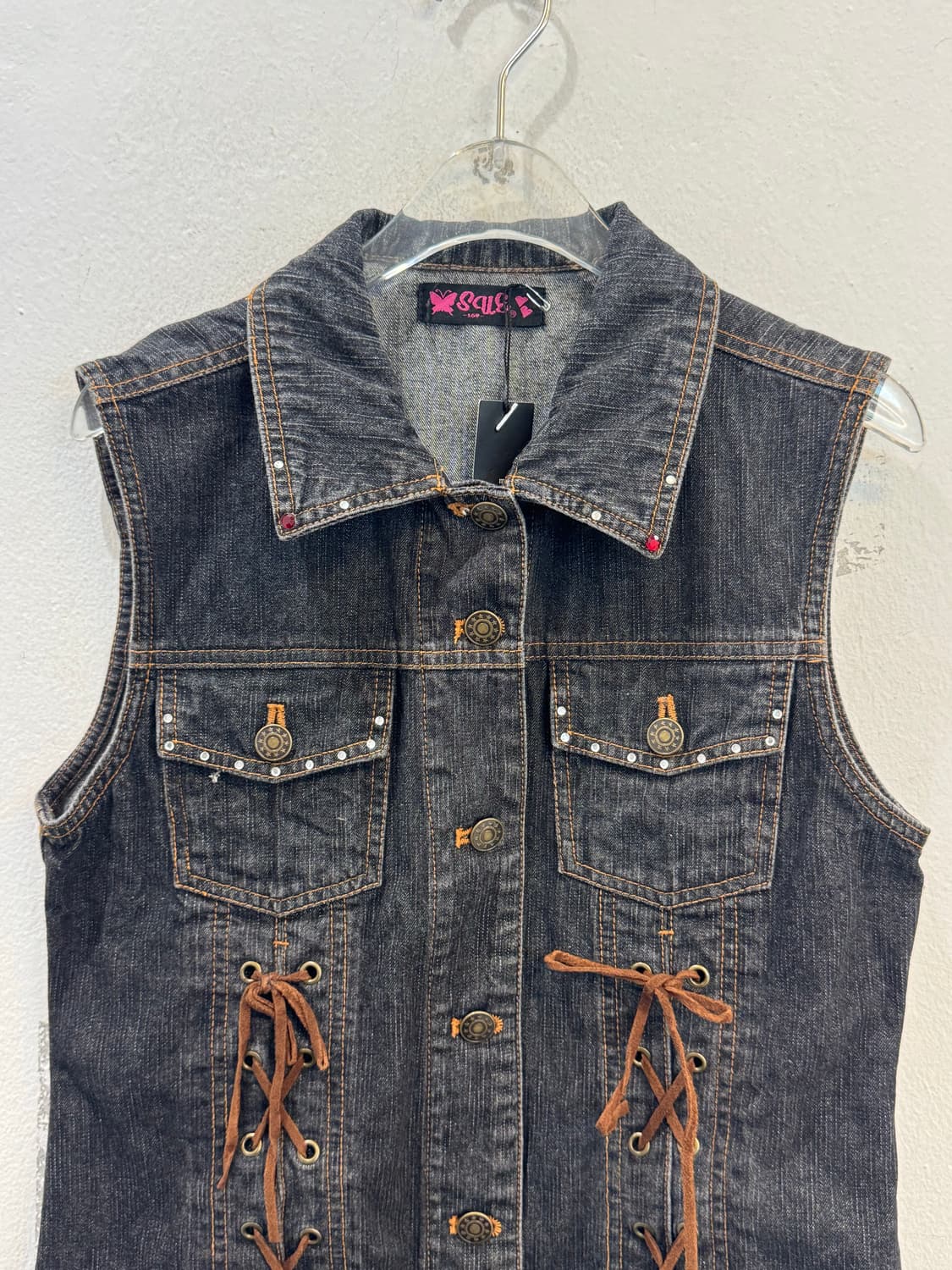 Ikeda Nobuo sleeveless denim jacket  상품이미지3
