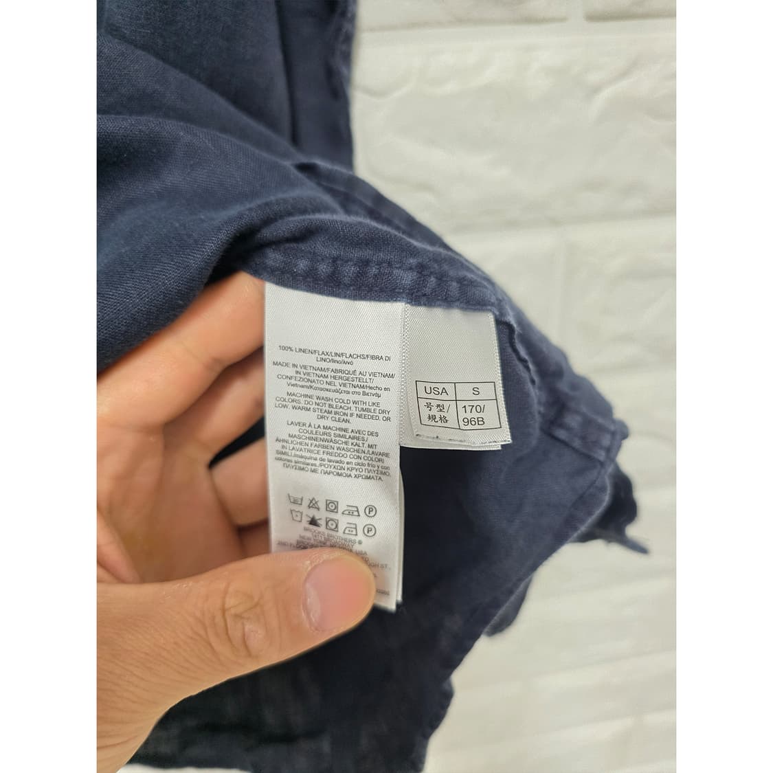 브룩스브라더스 린넨 셔츠 M 상품이미지3