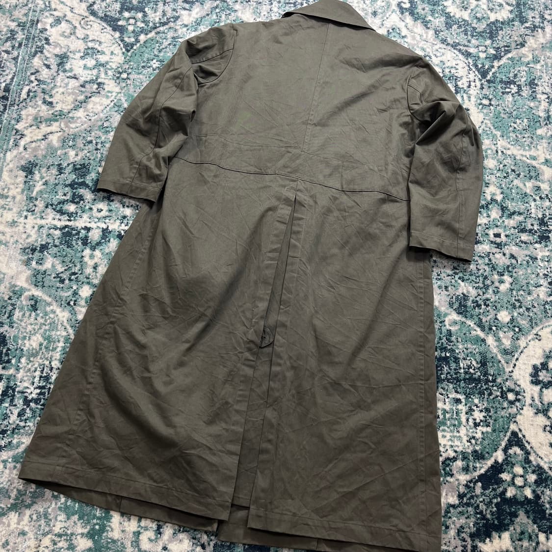 R&D M.Co Jpn 밸티드 롱 카키 트렌치 코트(s) 상품이미지6