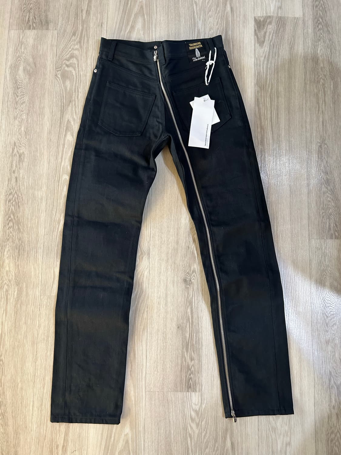 솔로이스트 22aw 리버스 지퍼 데님 진 46 상품이미지1