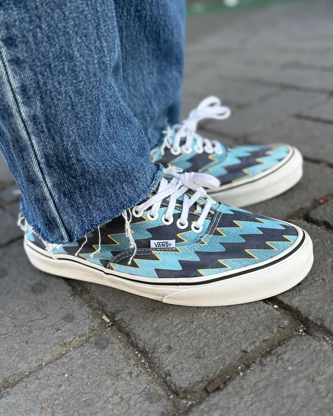 반스 x 겐조 어센틱 ‘라이트닝 볼트 - 아쿠아 블루’ US10 상품이미지9