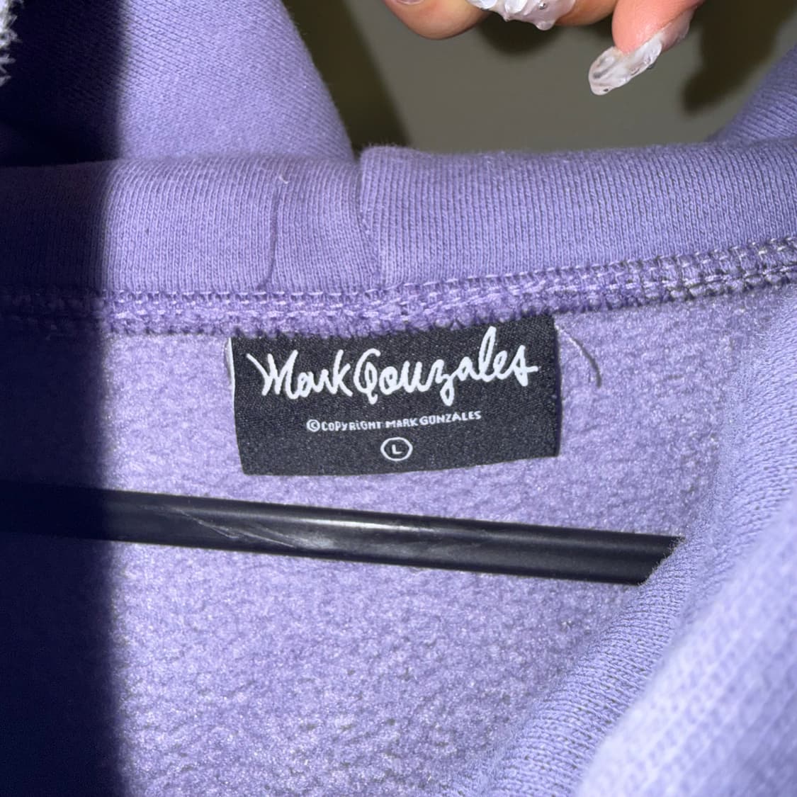 마크곤잘레스 시안 로고 후드티 보라 L 상품이미지3