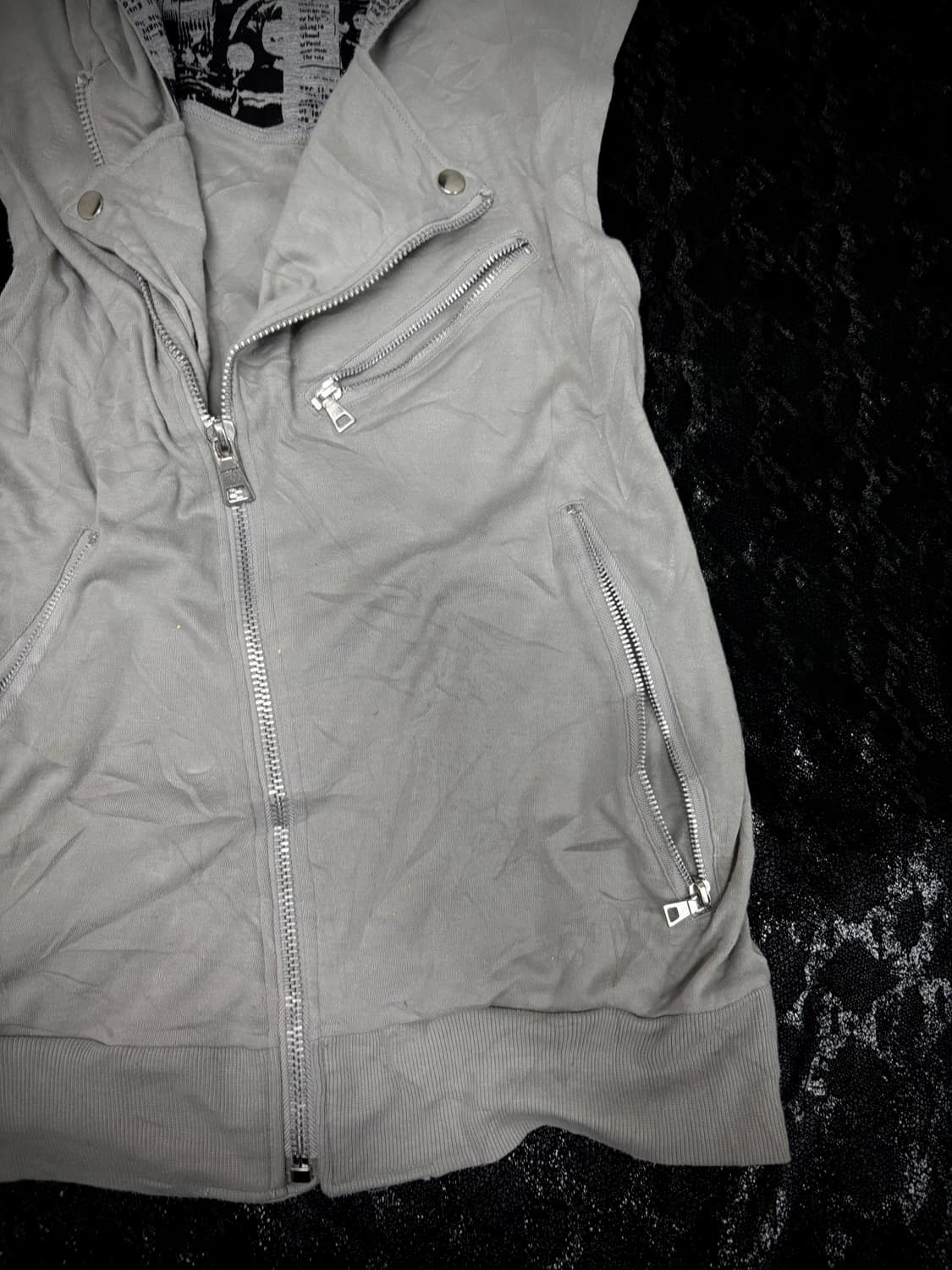 “Quash” 00’s Over Hoodie Print Side zipp 상품이미지4