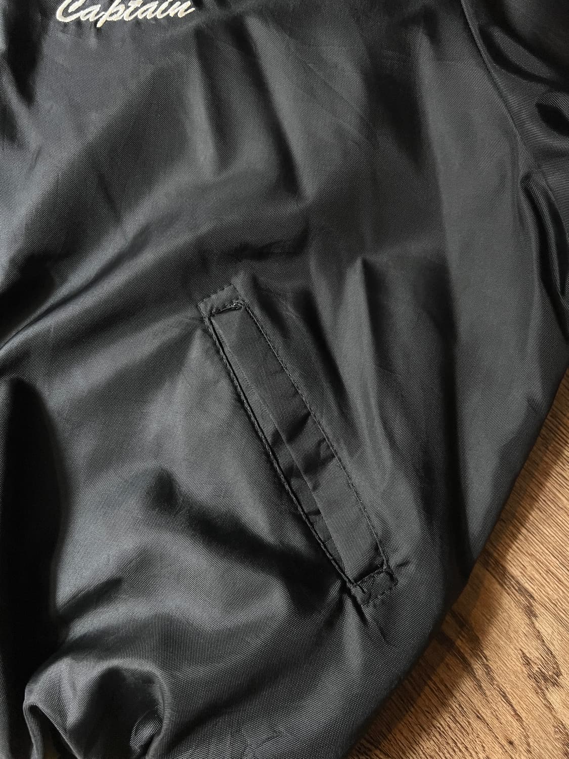 [XL]80's Made in USA POST 340 블랙 바시티 자켓 상품이미지5