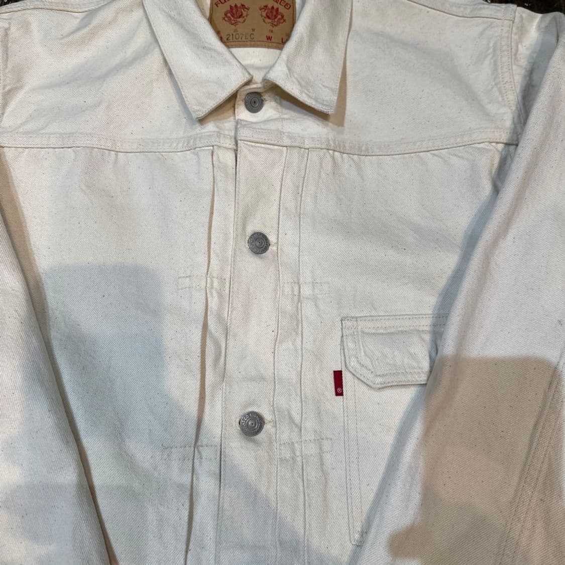 (42) 풀카운트 2107ec 에크루 데님자켓 상품이미지2