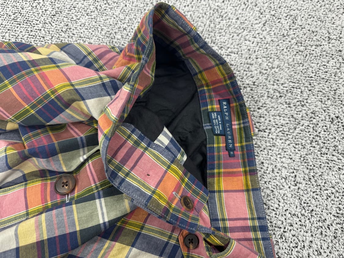 폴로 랄프로렌 체크 롱스커트 상품이미지4