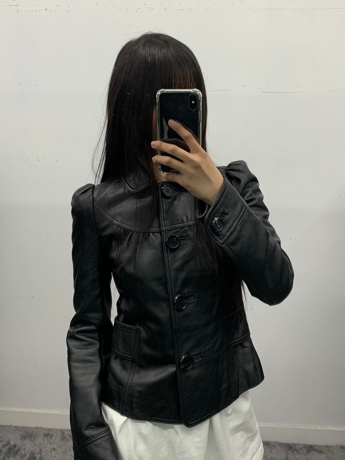 램스킨 카라 퍼프 레더 상품이미지1