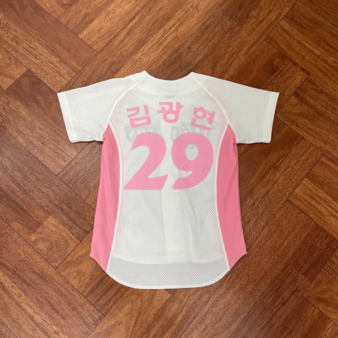 SK와이번스 김광현 마킹 핑크 유니폼 상품이미지2