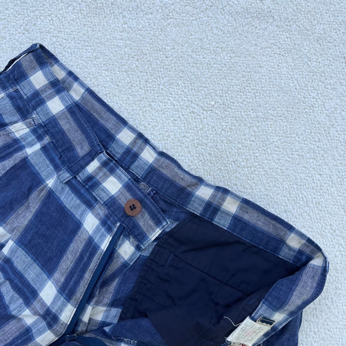 82 리 린넨 체크 반바지 0331M 상품이미지2