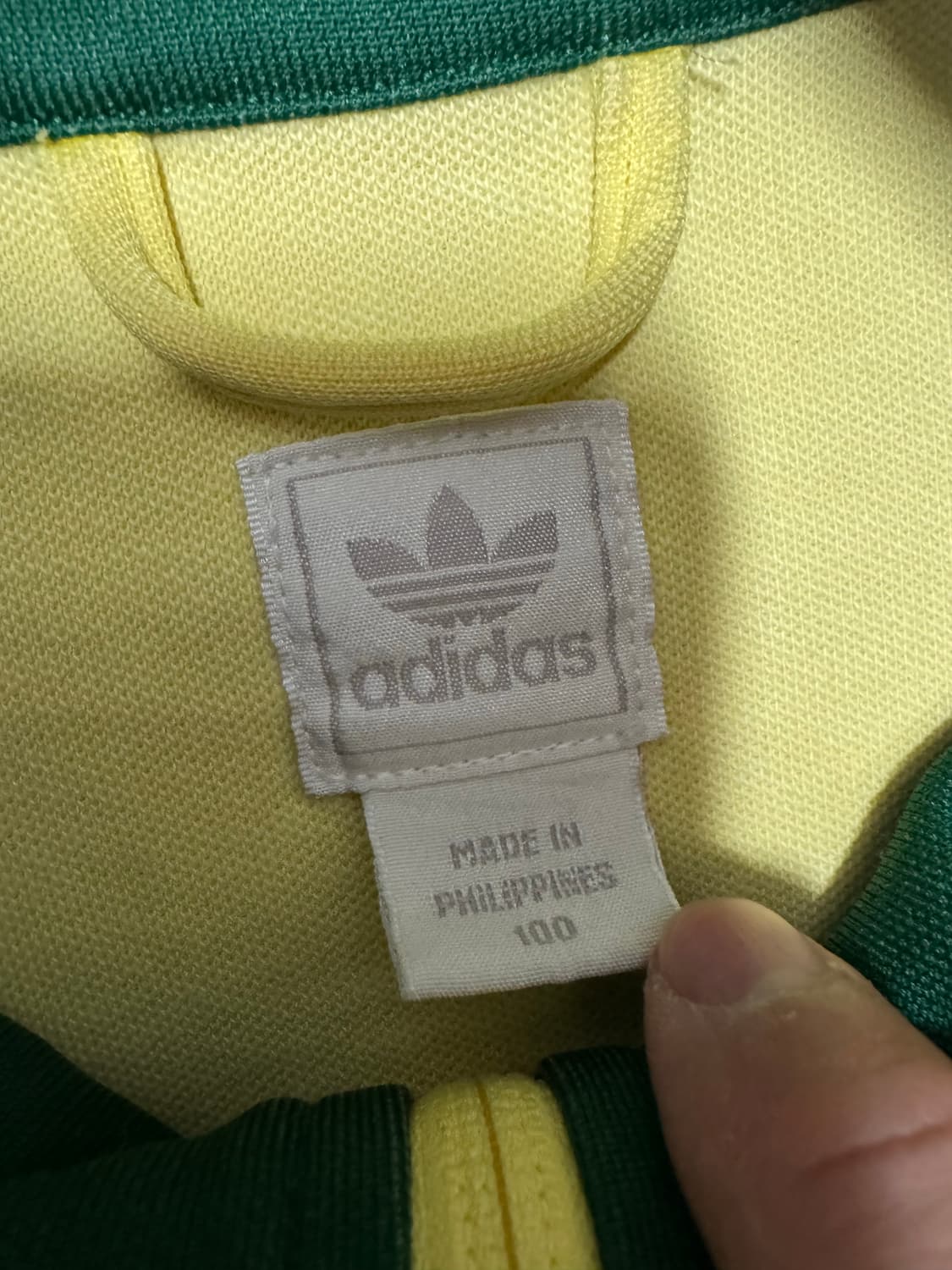 아디다스 옐로우 그린 베켄바우어 트랙탑 저지 상품이미지5