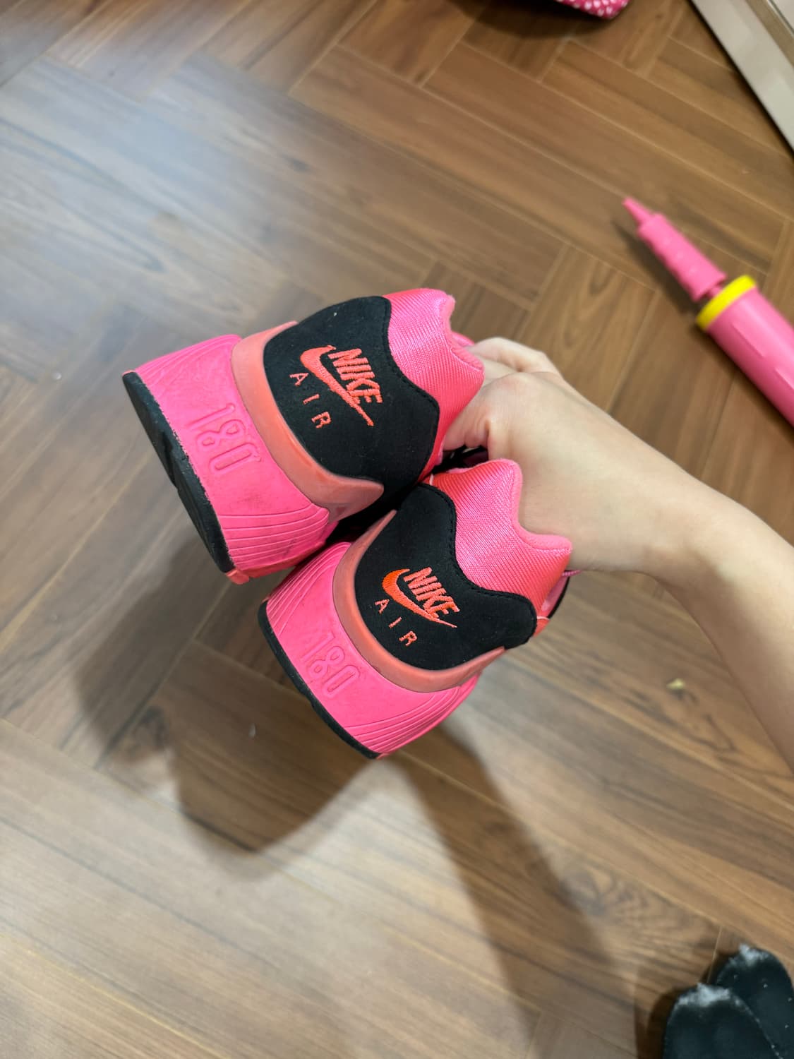 나이키 x 꼼데가르송 옴므 플러스 에어맥스 180 핑크  상품이미지4